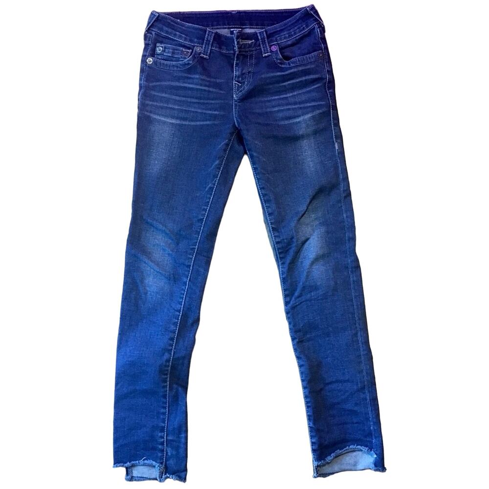 Girl Casey Skinny Raw Edge Jeans